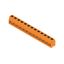 Printed circuit board terminals, 7.50 mm, Number of poles: 13, 90°, Solder pin length (l): 3.5 mm, tinned, orange, PUSH IN with actuator, Clamping range, max. : 2.5 mm², Box thumbnail 2