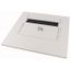 XLST3F33 Bottom-/top plate, adjustable flange plates, for WxD = 300 x 300mm, IP30, grey thumbnail 1