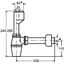 Bottle trap for urinal 50x40, white thumbnail 2
