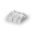 PCB coupler 3p socket, horiz, 1-latch, wht thumbnail 2