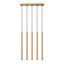 PASTELO HANGING LAMP 5L GOLD G9 5X8W IP20 thumbnail 1