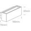 ANTHRACITE WALL LIGHT 2x6W WW IP54 230V thumbnail 4