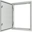 BPM-U-3S-800/15-W 3-component flush-mounted door frame with door, double-bit lock, IP54, HxW=1560x800mm, white thumbnail 2