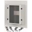 XMN44F06C-55-XMV Front plate, NZM4, 4p, fixed with mechanical interlock, W=600mm, IP55, grey thumbnail 1