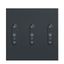 LM-RCB3 b+c+j - Rocker switch, 3x, light, anthracite thumbnail 1