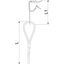 QWT TK 2 1M G Suspension wire with purlin fixin 2x1000mm thumbnail 2