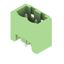 PCB plug-in connector, male header, closed side, THT solder connection, 5.08 mm, Number of poles: 2, 180°, Solder pin length (l): 3.2 mm, tinned, Pale green, Box thumbnail 4