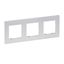 Cover plate Niloe Step 3-gang matt aluminium thumbnail 2