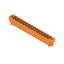 PCB plug-in connector, male header, Solder flange, THT solder connection, 5.08 mm, Number of poles: 14, 180°, Solder pin length (l): 3.2 mm, tinned, orange, Box thumbnail 2