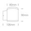 BLACK COB 6W WW IP54 100-240V thumbnail 2