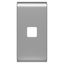 REPLACEABLE BUTTON KEY FOR AXIAL COMMANDS - TO BE COMPLETED WITH LENS - 1 MODULE - TITANIUM - CHORUSMART thumbnail 2