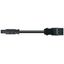 pre-assembled connecting cable Eca Plug/open-ended black thumbnail 1