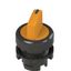 Short handle selector, 2 positions orange with marking thumbnail 1