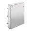Klippon TB QL (Terminal Box - Quarter Lock), Empty enclosure, stainless steel enclosure, Height: 980 mm, Width: 740 mm, Depth: 200 mm, Material: Stainless steel 1.4404 (316L), electropolished, silver thumbnail 1