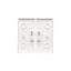 Double loudspeaker socket, satin, metallized thumbnail 2