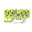 4-conductor ground terminal block with push-button 1.5 mm² green-yello thumbnail 1