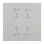 67582 Art d'Arnould universe Epure double light control MyHOME_Up - satin steel thumbnail 2