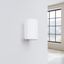 WHITE CARBON WALL LAMP WITH ELEGANT GU10 LAMP SHADE thumbnail 3