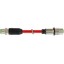 M12 male 0° / M12 fem. recept. D-cod. rear PUR 1x4xAWG22 gn  7.0m thumbnail 2