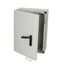 Polycarbonate enclosure, 700x500x300mm, fitted with Mounting plate thumbnail 2
