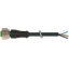 M12 female 0° A-cod. with cable PVC 4x0.34 bk UL/CSA 3.6m thumbnail 2