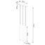 HANGING LAMP PASTELO 3L CONCRETE G9 3X8W IP20 thumbnail 4