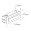 GREY WALL RECESSED LED 8,5w WW IP65 100-240v thumbnail 2