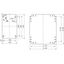 Plain mounting plate H600xW400mm made of galvanised sheet steel thumbnail 2