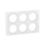 PLATE 2X3 GANG ENAMELLED WHITE thumbnail 2