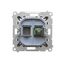 Dimmer for dimmable LED's, rotary-push, 1 pole, satin, metallized thumbnail 2