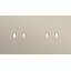 Twofold faceplate, horizontal 71 mm centre distance, for 2 Niko Toggle thumbnail 1