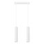 DOUBLE HANGING ON A WHITE CARBON STRIP, 2XGU10 ALUMINUM LAMPSHADES thumbnail 2