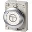 M30I-FD-W-X11 Pushbutton, RMQ-Titan, flat, momentary, White, inscribed, Front ring stainless steel, ON/OFF thumbnail 4