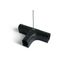 BLACK P&P SUSPENDED/SURFACE T-CONNECTOR IP20 thumbnail 1