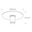 BRUSHED BRASS SURFACE/RECESSED E27 12W IP20 thumbnail 2
