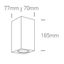 ANTHRACITE WALL LIGHT GU10 2x10W IP65 thumbnail 2