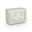 G2SN IP55 "AQUA55" surface-mounted double Schuko socket thumbnail 1