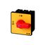 P3 On-off switch, 80 A,Flush mounting, 4 pole, Form E, Red, Short thum thumbnail 6