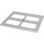 XLST5F656 Bottom-/top plate for F3A flanges, for WxD = 650 x 600mm, IP55, grey thumbnail 4