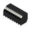 Printed circuit board terminals, 3.50 mm, Number of poles: 8, 135°, Solder pin length (l): 3.5 mm, black, PUSH IN with actuator, Clamping range, max. : 1.5 mm², Tape thumbnail 2