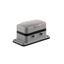 HDC enclosures, Size: 4, Protection degree: IP65, in plugged condition, Bulkhead housing, Side-locking clamp on upper side, Standard thumbnail 2