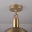 FORKED CEILING / LINEAR / SHADE / GLOBE / SMOKED / LARGE / BRASS thumbnail 2