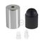 Cylindrical metal E27 lamp holder kit thumbnail 2