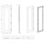 Glazed door left for 2 door enclosures H=2000 W=600 mm thumbnail 3