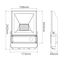 LED Floodlight Slim II Sensor 50W 6500K IP65 thumbnail 4