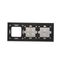 Single frame, metal, black inox thumbnail 2