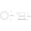 WHITE FIRE RATED 7W CCTV IP65 230V DIMMABLE thumbnail 3
