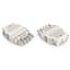 Socket with strain relief housing 5-pole white thumbnail 4