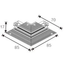 Horizontal 90° connector, Black, Trimless Recessed thumbnail 2