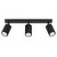 CEILING LAMP FROM THE KARBON SERIES, THREE MOVABLE BLACK SPOTLIGHTS FOR DINING ROOM thumbnail 3